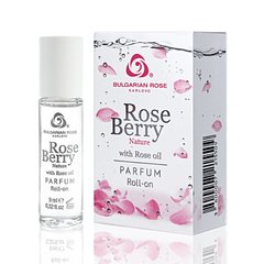 Парфуми з олією троянди і екстрактом ягід годжі без спирту рол-он  "Rose Berry Nature" Bulgarian Rose Karlovo  9 мл