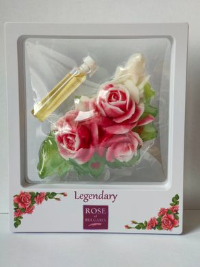 Комплект "Легенда" Rose of Bulgaria BioFresh (гліц.мило руч.роб. Троянда 40 гр, духи 2,1 мл.)