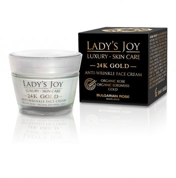 Крем против морщин био Золото Lady's Joy Luxury 24К Gold Bulgarian Rose Karlovo 50 мл