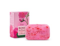 Натуральное косметическое мыло с розовой водой и частицами лепестков роз Биофреш Rose of Bulgaria