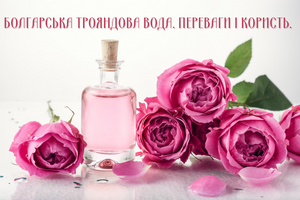 Болгарская розовая вода. Преимущества и польза.