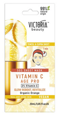 Тканевая маска для лица с витамином C Age Pro Victoria Beauty Camco 20 мл