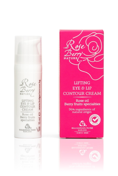 Лифтинг крем для контура глаз и губ "Rose Berry Nature" Bulgarian Rose Karlovo 15 мл
