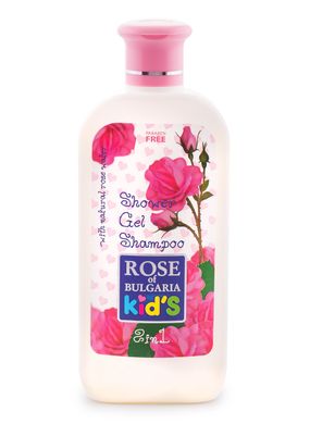 Шампунь-гель 2в1 для дітей з трояндовою водою та екстрактом ромашки Rose Of Bulgaria BioFresh 200 ml