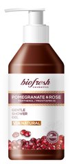 Нежный душ-гель с маслом розы и граната "VIA Natural" BioFresh 250 мл