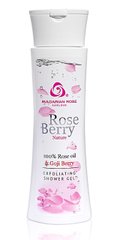Отшелушивающий душ-гель с маслом розы и экстрактом ягод годжи Rose Berry Nature 200 мл