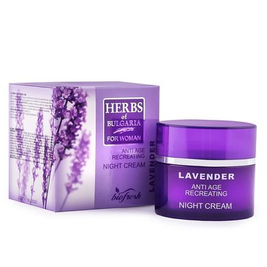 Ночной крем восстанавливающий с экстрактом лаванды "Lavender" BioFresh 50 мл