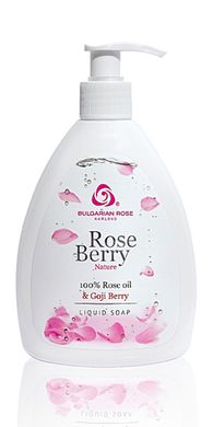Жидкое мыло с маслом розы и экстрактом ягод годжи "Rose Berry" Nature Bulgarian Rose Karlovo 290 мл