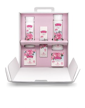 Комплект на основе розового масла 'Rose Original' 5 пр .(миц/вода,дн/кр, кр/д/рук, г/д/душа, кр/мыло) Bulgarian Rose Karlovo