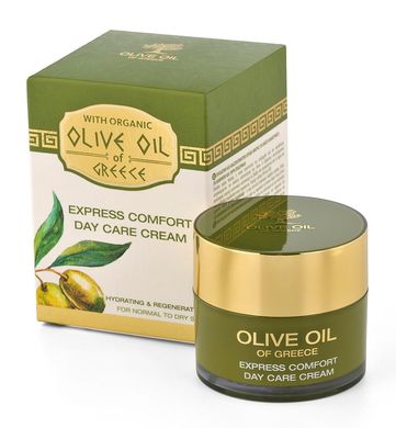 Денний крем миттєвий комфорт для нормальною схильною до сухості шкіри з оливковою олією Olive Oil of Greece BioFresh 50 мл
